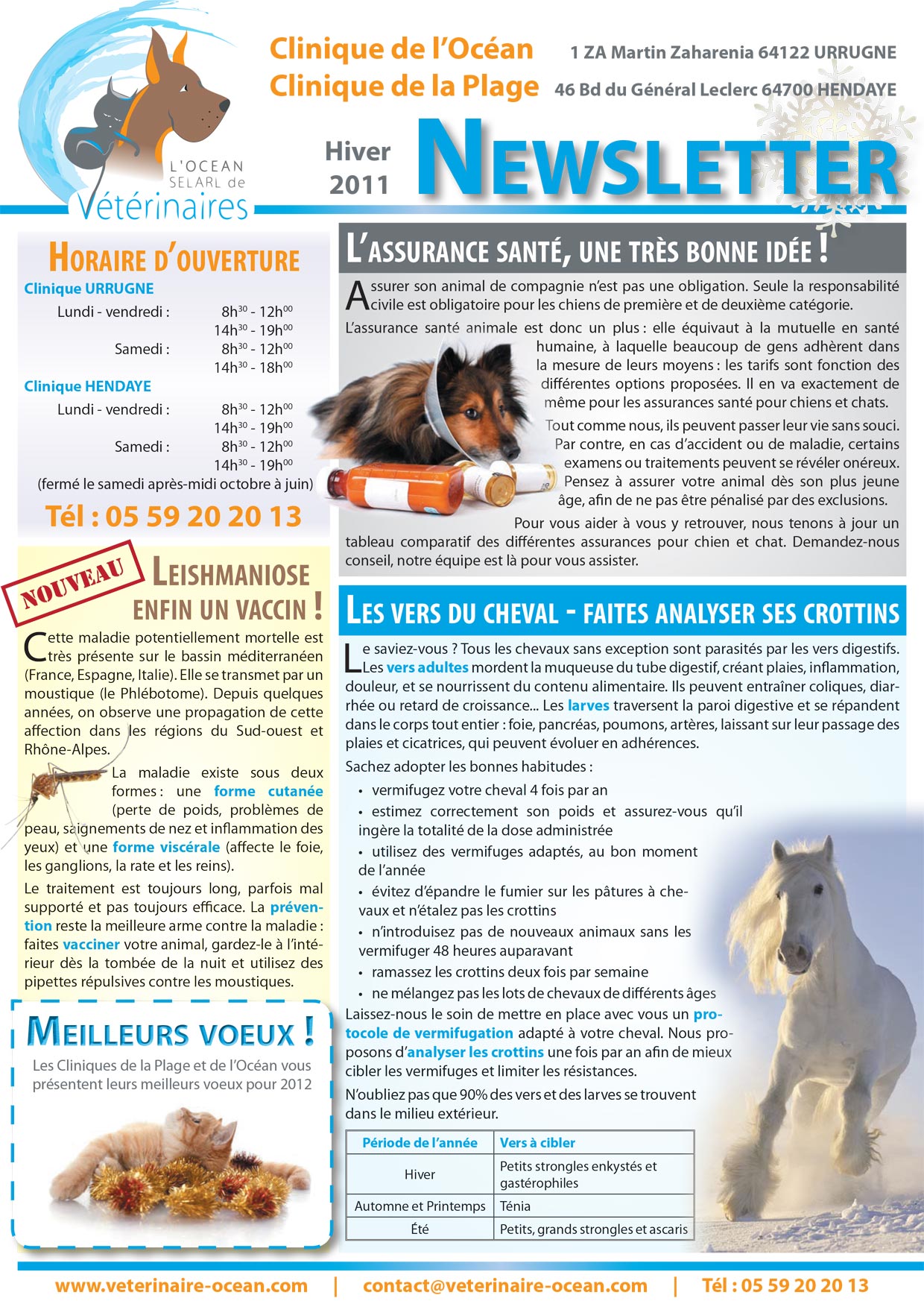 Newsletter - Hiver 2011-12 page 1