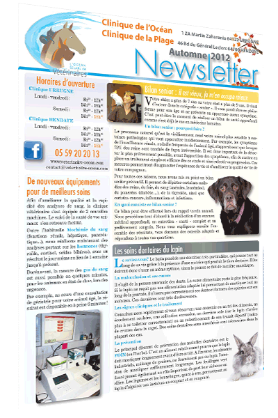 Newsletter - Automne 2012