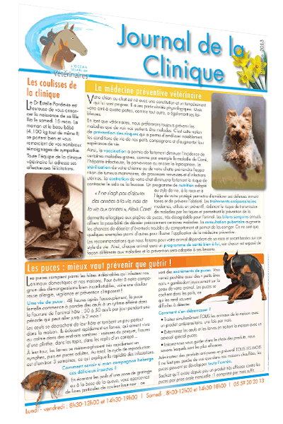 Le Journal de la Clinique - Printemps 2013