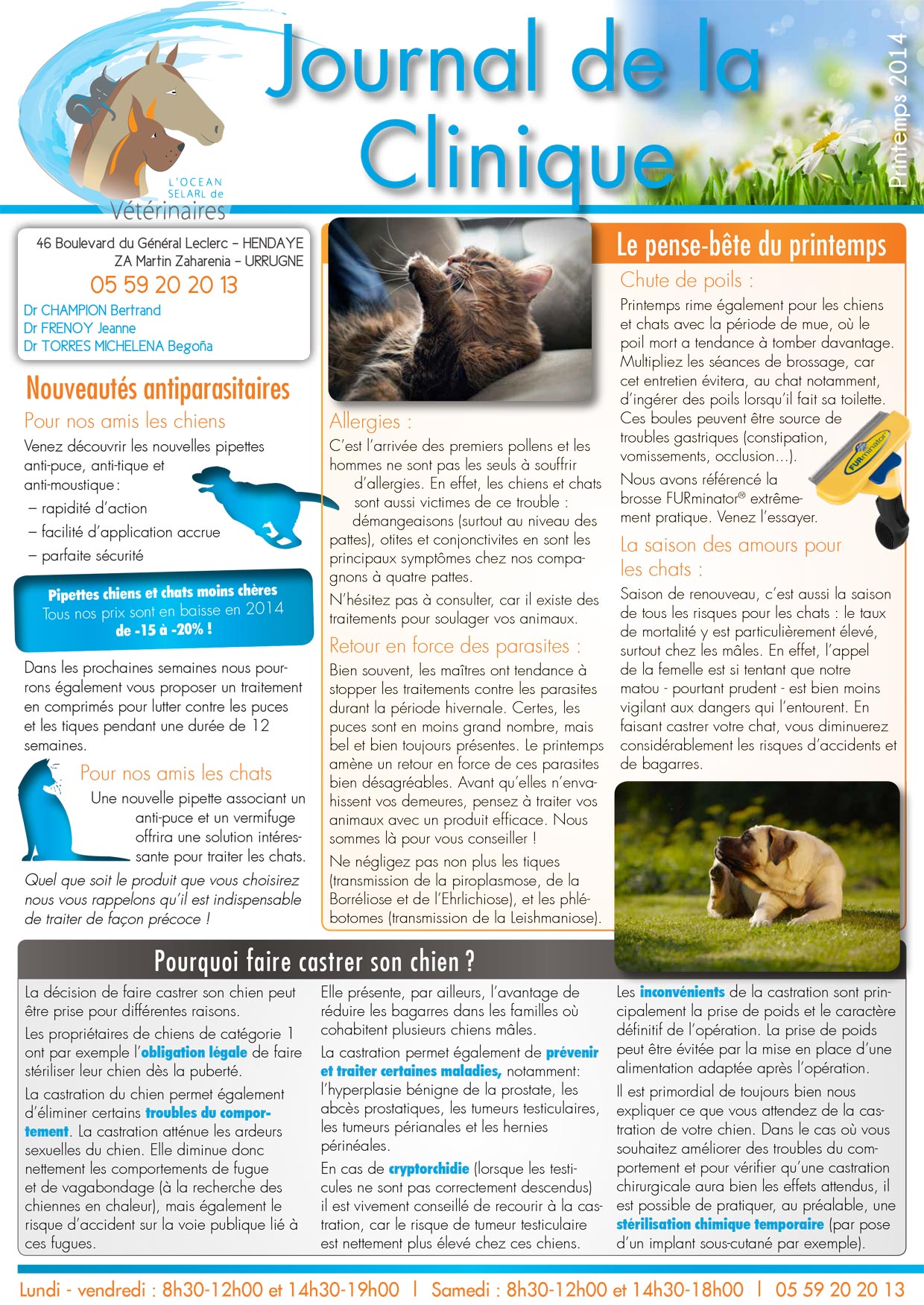 Le Journal de la Clinique - Printemps 2014 page 1